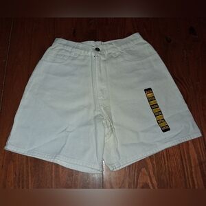 Women's Boom Boom High Waist Jean Shorts In White